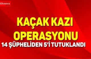 Kaçak kazı operasyonu 