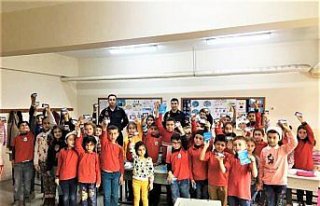 Kavak'ta öğrencilere trafik eğitimi verildi