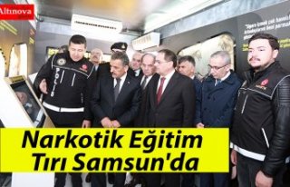 Narkotik Eğitim Tırı Samsun'da