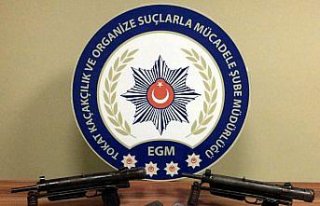 Tokat'ta uzun namlulu silah ele geçirildi