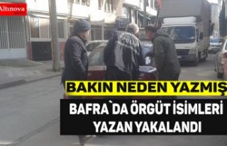 Yazıyı yazan şahıs yakalandı