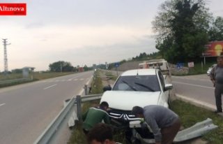 Alaçam yolunda kaza