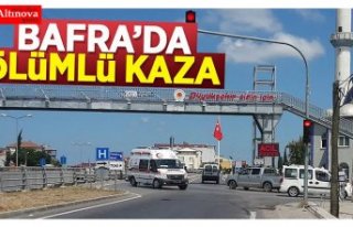 Bafra'da traktör kazası