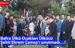 Bafra Ülkü Ocakları Ülkücü Şehit Ekrem Çamaş’ı...