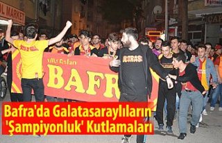 Bafra'da Galatasaraylıların 'Şampiyonluk'...