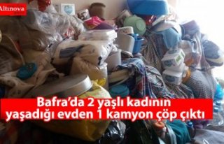 Bafra’da 2 yaşlı kadının yaşadığı evden...