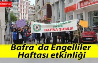 Bafra`da Engelliler Haftası etkinliği