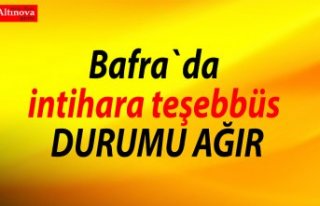 Bafra`da intihara teşebbüs