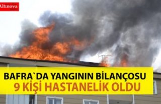 Bafra`da ki yangında son durum!