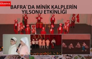 Bafra`da minik kalplerin yılsonu etkinliği