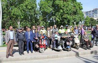 Bafra'da, yaya ve trafik kurallarını uygulama etkinliği