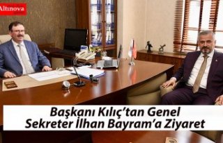 Başkanı Kılıç’tan Genel Sekreter İlhan Bayram’a...