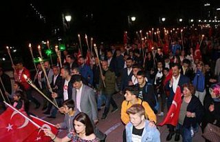 Çarşamba'da fener alayı düzenlendi