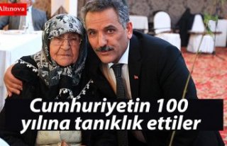 Cumhuriyetin 100 yılına tanıklık ettiler