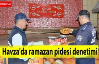 Havza'da ramazan pidesi denetimi