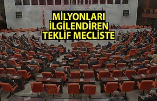 Kanun teklifi bugün TBMM Başkanlığına sunulacak