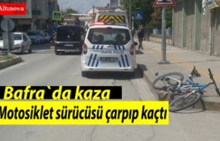 Motosiklet sürücüsü çarpıp kaçtı