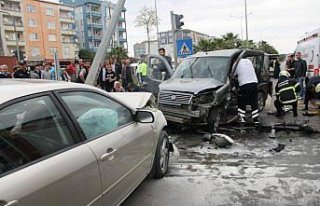 Samsun'da trafik kazası: 3 yaralı