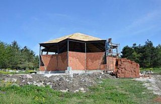 Taceddin Altunbaş Türbesi inşaatı devam ediyor