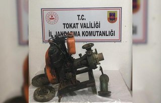 Turhal'da su motoru hırsızlığı
