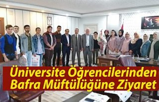 Üniversite Öğrencilerinden Bafra Müftülüğüne...