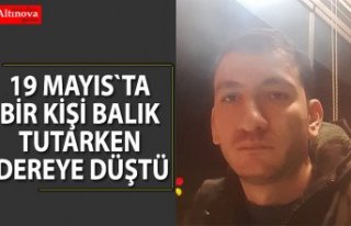 Balık tutarken dereye düştü