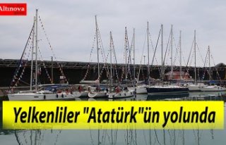 Yelkenliler "Atatürk"ün yolunda