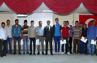 Yeşilyurt'ta sürü yöneticilerine sertifika