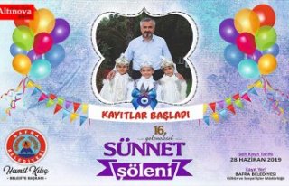 16. SÜNNET ŞÖLENİ BAŞVURULARI BAŞLADI