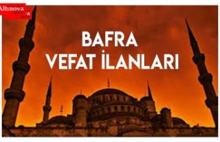 Bafra Vefat İlanları