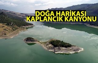 Doğa harikası Kaplancık Kanyonu ziyaretçilerini...