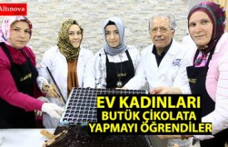 Ev kadınları "butik çikolata" yapmayı...