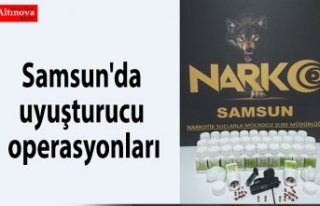 Samsun'da uyuşturucu operasyonları