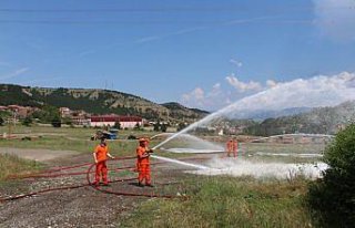 Tosya'da orman yangını tatbikatı düzenlendi
