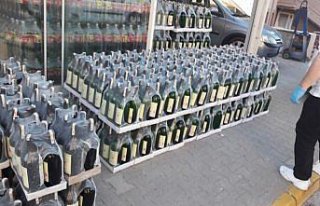 5 bin 170 şişe kaçak ve sahte alkollü içki ele...