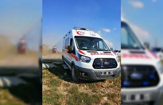 Ambulans helikopter akıma kapılan işçi için havalandı