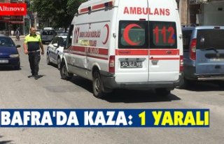 BAFRA'DA KAZA: 1 YARALI