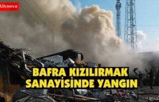 BAFRA KIZILIRMAK SANAYİSİNDE YANGIN