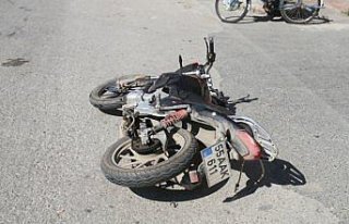 Bafra'da traktörün çarptığı motosiklet sürücüsü...