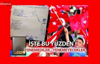 ÇOCUKLARIN ANI DEFTERİ NOTLARI BAŞKAN KILIÇ’I...