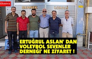 ERTUĞRUL ASLAN' DAN VOLEYBOL SEVENLER DERNEĞİ'...