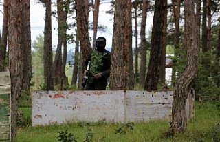 Gaziler paintball oynadı