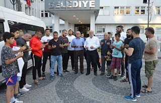 Havzalı pehlivanlar dualar ile yolcu edildi