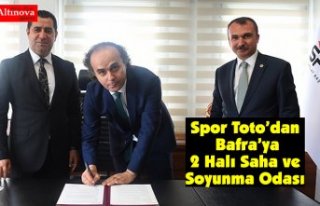 Spor Toto’dan Bafra’ya 2 Halı Saha ve Soyunma...