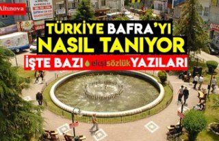 TÜRKİYE BAFRA'YI NASIL TANIYOR!