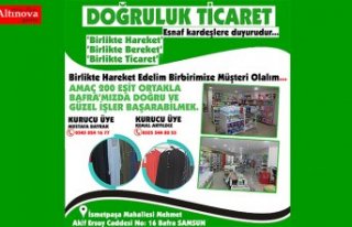 DOĞRULUK TİCARETTEN BAFRALI ESNAFLARA DUYURU