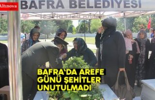 BAFRA'DA AREFE GÜNÜ ŞEHİTLER UNUTULMADI
