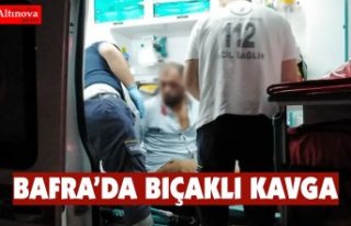 Bafra'da bıçaklı kavga: 2 yaralı
