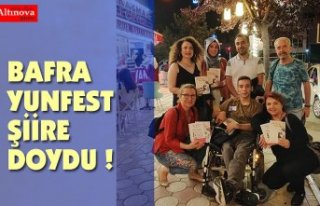 BAFRA YUNFEST ŞİİRE DOYDU !