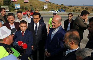 Bakan Soylu trafik denetimine katıldı